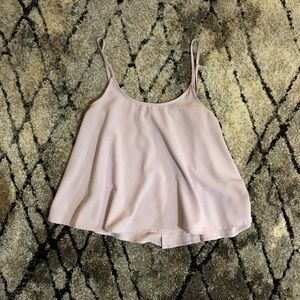 Cecico Lilac Spaghetti Strap Flowy Shirt